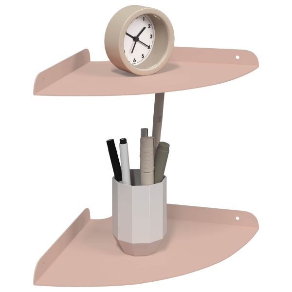 Плаващ рафт с рафт със съхранение 2 pcs Розово 24 x 24 x 2 см