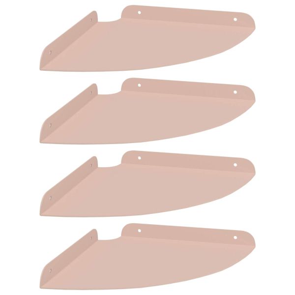 Плаващ рафт с рафт със съхранение 4 pcs Розово 24 x 24 x 2 см