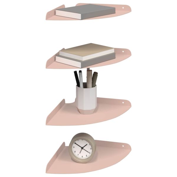 Плаващ рафт с рафт със съхранение 4 pcs Розово 24 x 24 x 2 см