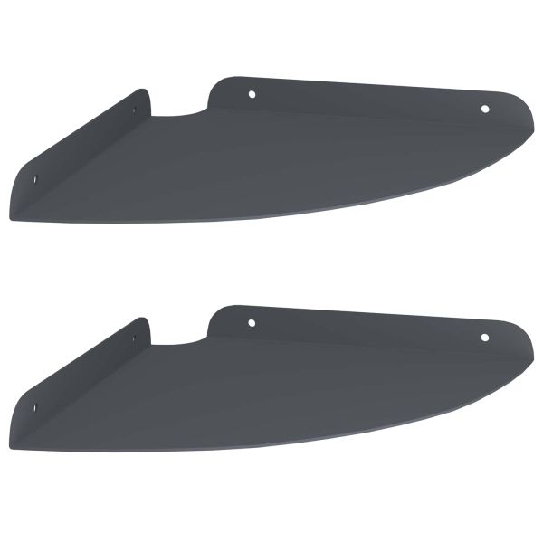 Плаващ рафт с рафт със съхранение 2 pcs Антрацит 24 x 24 x 2 см