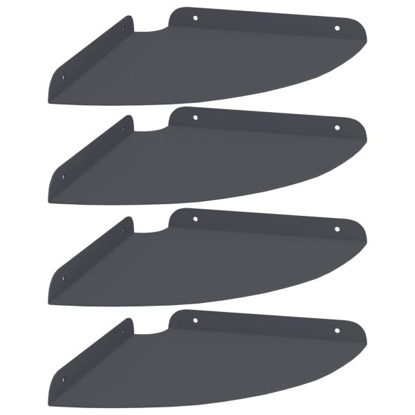 Плаващ рафт с рафт 4 pcs Антрацит 24 x 24 x 2,3 см