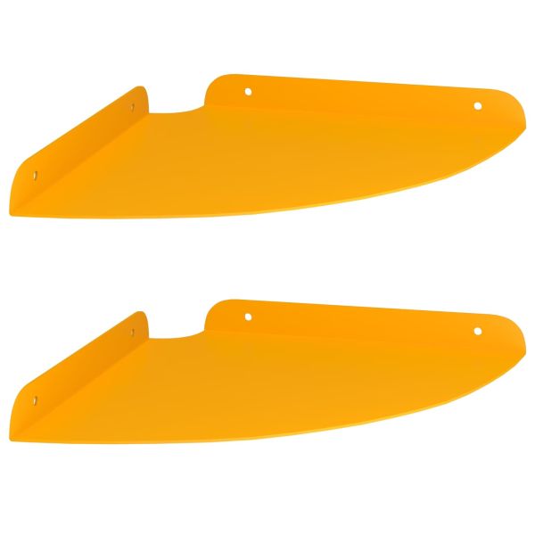 Плаващ рафт с рафт 2 pcs Горчично жълто 24 x 24 x 2 см