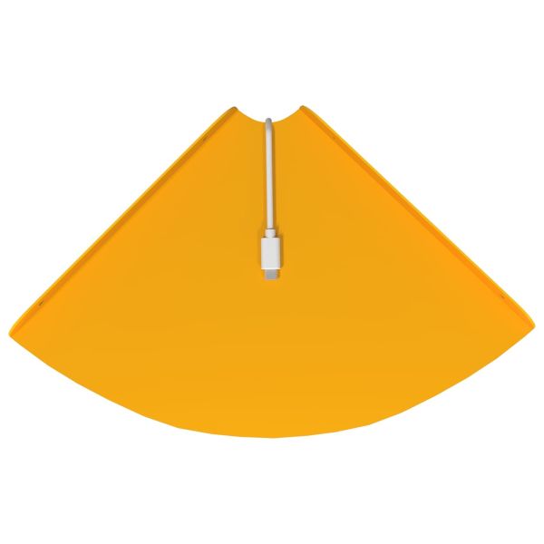 Плаващ рафт с рафт 2 pcs Горчично жълто 24 x 24 x 2 см