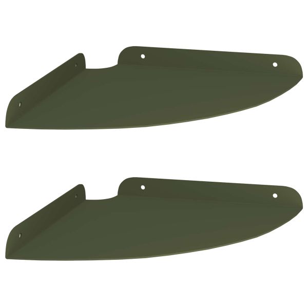 Плаващ рафт с рафт 2 pcs Маслинено зелено 24 x 24 x 2 см