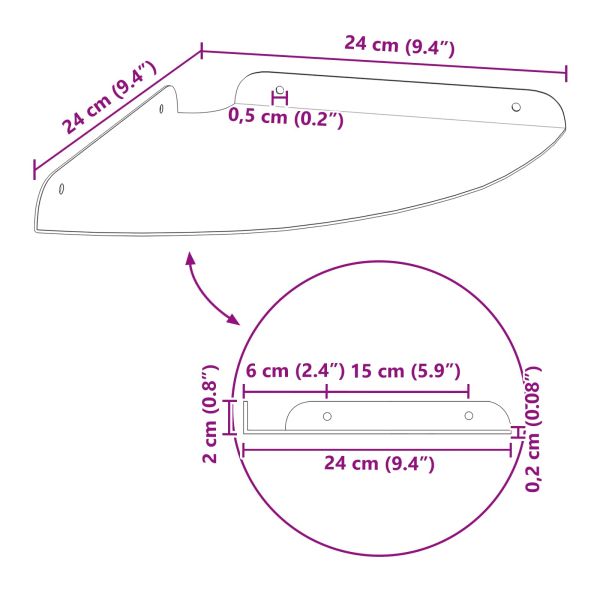 Плаващ рафт с рафт 2 pcs Маслинено зелено 24 x 24 x 2 см