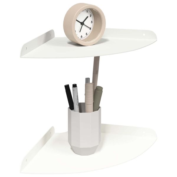 Плаващ рафт с рафт със съхранение 2 pcs Бял 24 x 24 x 2 см