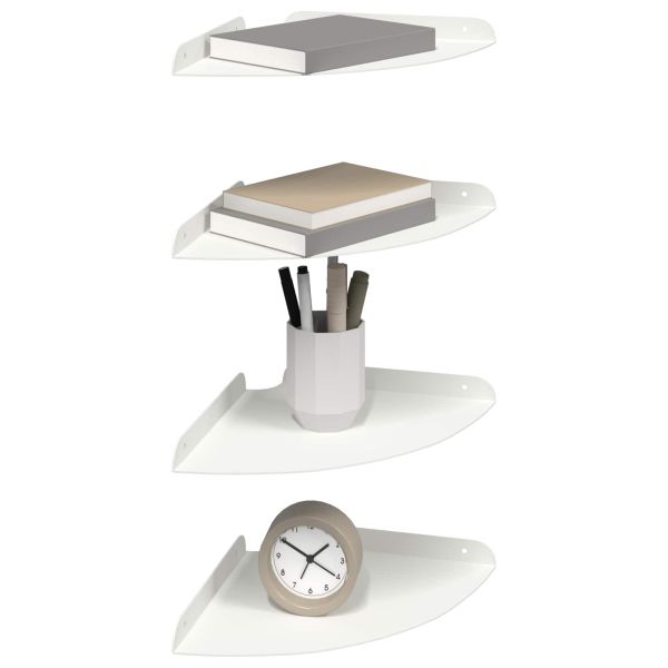 Плаващ рафт с рафт със съхранение 4 pcs Бял 24 x 24 x 2 см