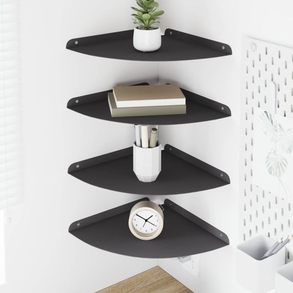 Плаващ рафт с рафт със съхранение 4 pcs Черен 30 x 30 x 2 см