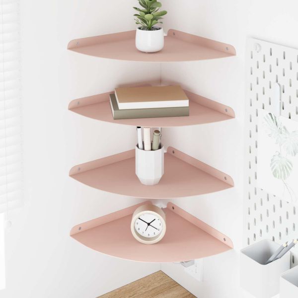 Плаващ рафт с рафт със съхранение 4 pcs Розово 30 x 30 x 2 см