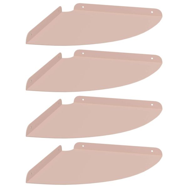 Плаващ рафт с рафт със съхранение 4 pcs Розово 30 x 30 x 2 см