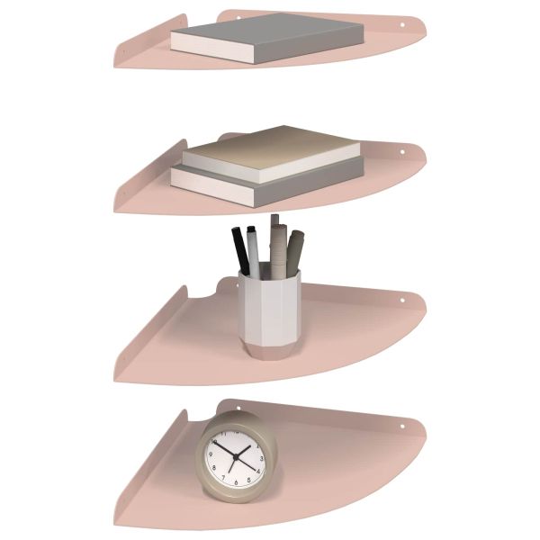 Плаващ рафт с рафт със съхранение 4 pcs Розово 30 x 30 x 2 см