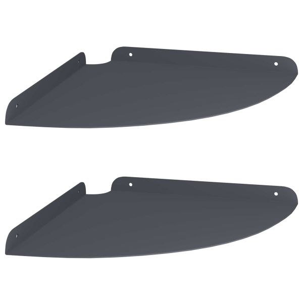 Плаващ рафт с рафт със съхранение 2 pcs Антрацит 30 x 30 x 2 см