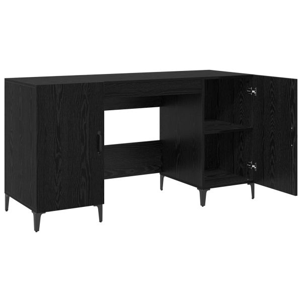 Бюро със съхранение Черния дъб 140 x 50 x 75 см Инженерно дърво