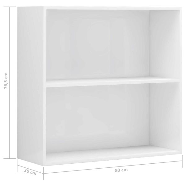 Самостоятелен шкаф за книги Инженерно дърво