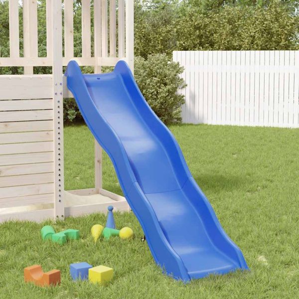 Пързалка за игра синя 174x38 см полипропилен
