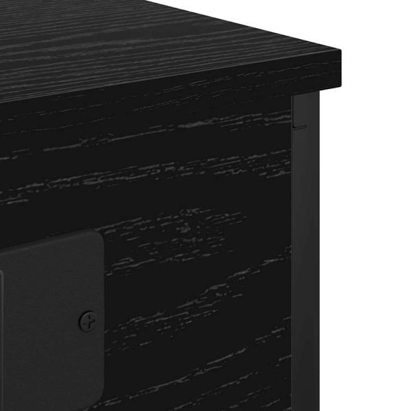 Нощен шкаф 2 pcs Черния дъб 41 x 31 x 76 см Инженерно дърво