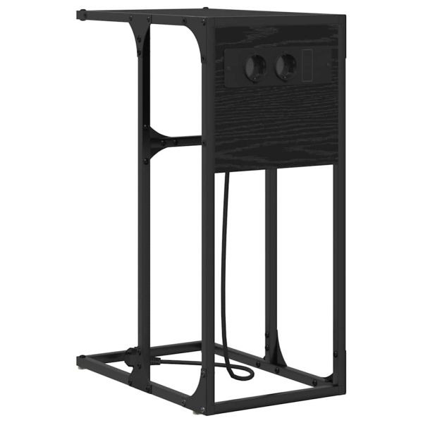 Нощен шкаф Черния дъб 41,5 x 26 x 60,5 см Инженерно дърво