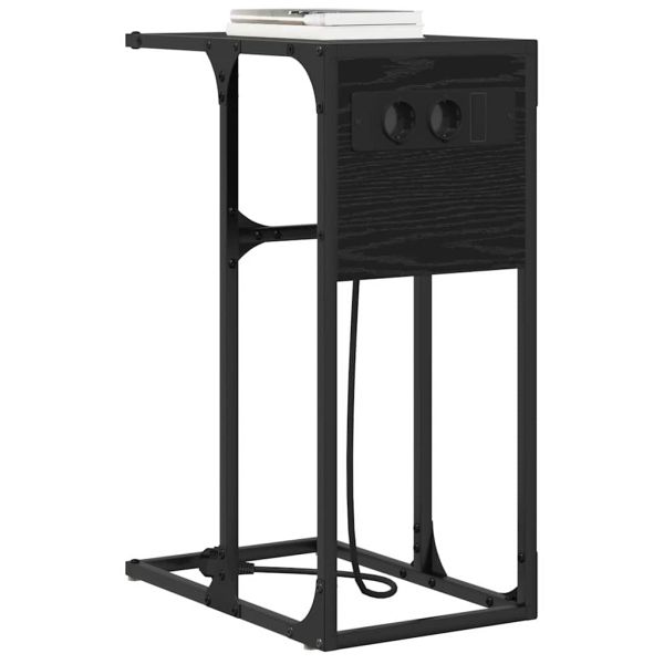 Нощен шкаф Черния дъб 41,5 x 26 x 60,5 см Инженерно дърво