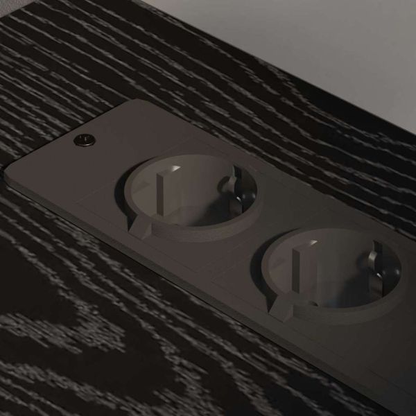 Шкаф с зарядна станция с колело Черния дъб 76 x 41 x 72 см