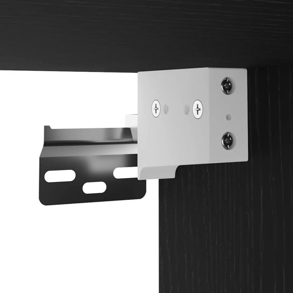 Комплект ТВ шкаф с LED 2 pcs Черния дъб 30,5 x 30 x 102 см