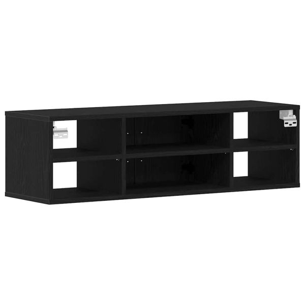 Стенен рафт с рафт Черния дъб 102 x 30 x 29 см Инженерно дърво