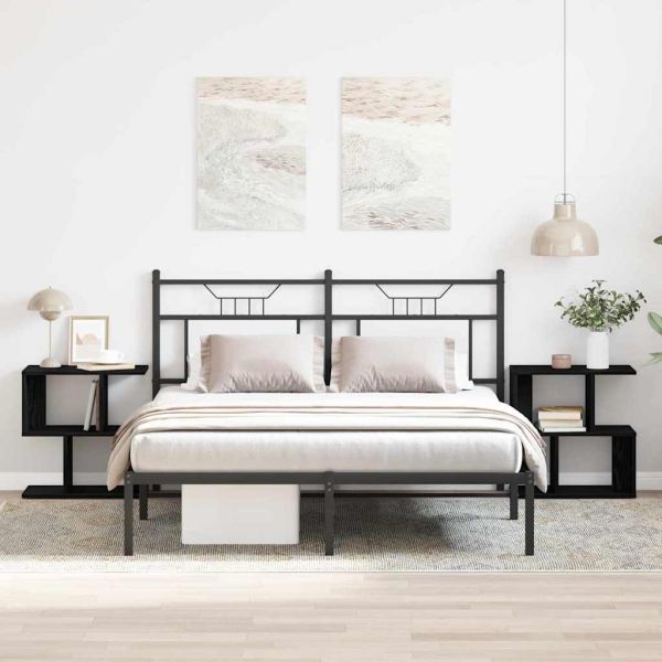 Нощен шкаф 2 pcs Черния дъб 50 x 30 x 51,5 см Инженерно дърво
