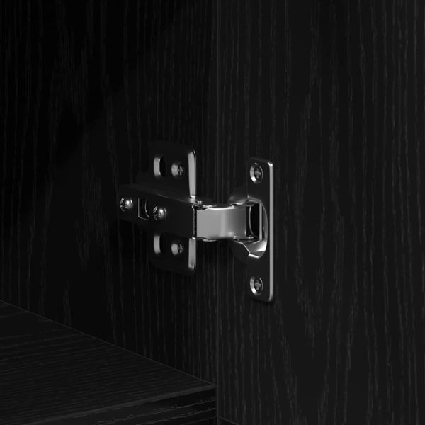 Служебен шкаф 2 pcs Черния дъб 30 x 30 x 70 см Инженерно дърво