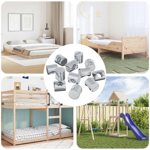 Винтови гайки 4500 pcs Сребрист M6 x 12 мм Метал