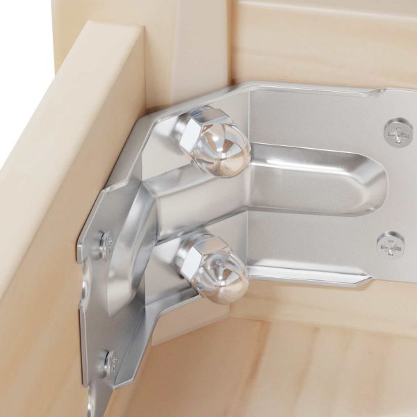 Шестоъгълни железни гайки 2 pcs Сребрист m8 Метал