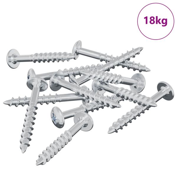 Винт 7792 pcs Сребрист 9,8 x 35 мм Желязо