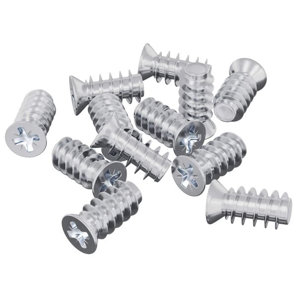 Винт 12 pcs Сребрист M6 x 12 мм Желязо