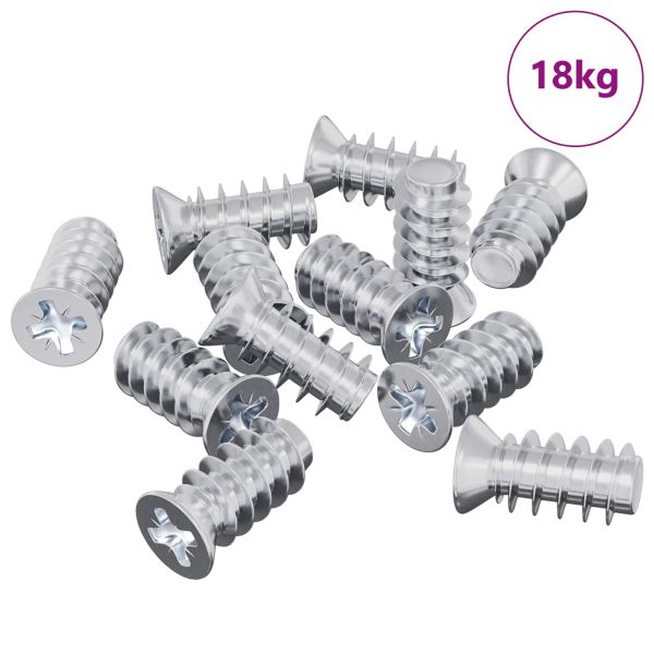 Винт 10909 pcs Сребрист M6 x 12 мм Желязо