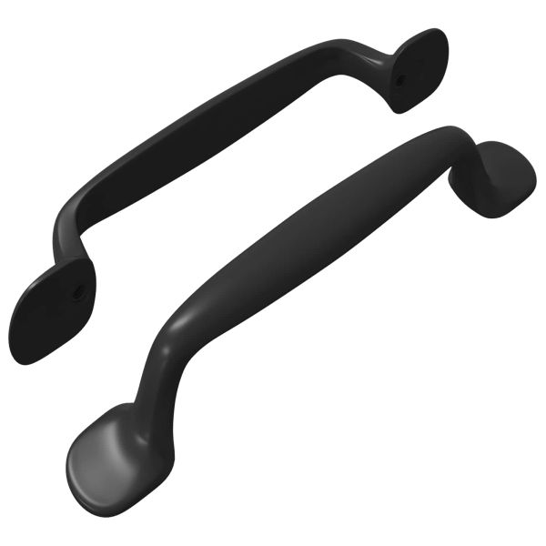 Дръжка за мебели 2 pcs Черно 130 x 19,4 x 22,3 мм Алуминий