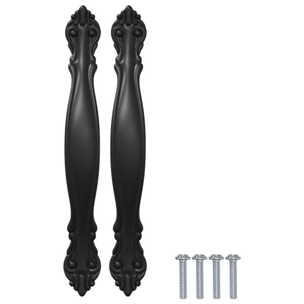 Дръжка 12 pcs Черно 143 x 19,2 x 20 мм Цинкова сплав