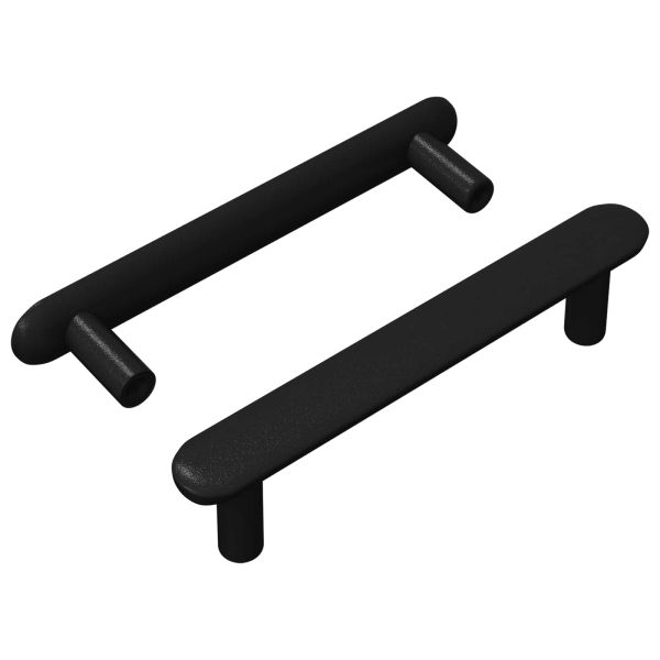 Дръжка за шкаф 2 pcs Черно 121 x 16.6 x 28.3 мм Желязо