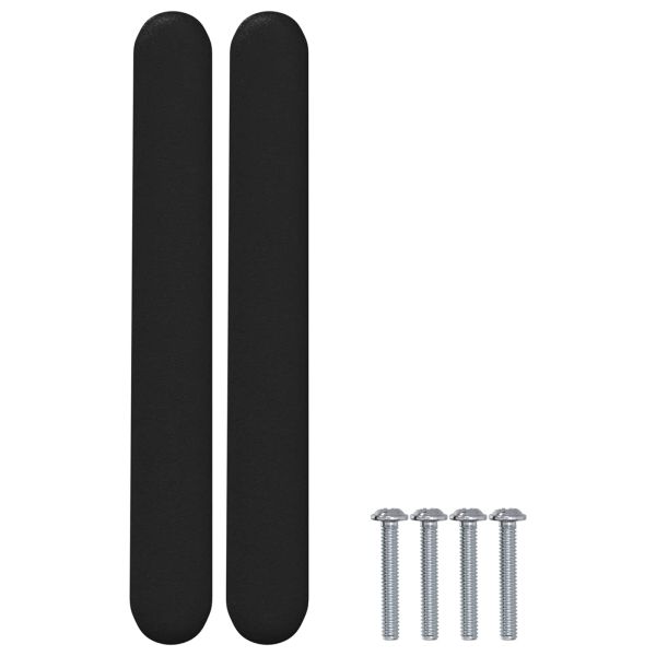 Дръжка за шкаф 2 pcs Черно 121 x 16.6 x 28.3 мм Желязо
