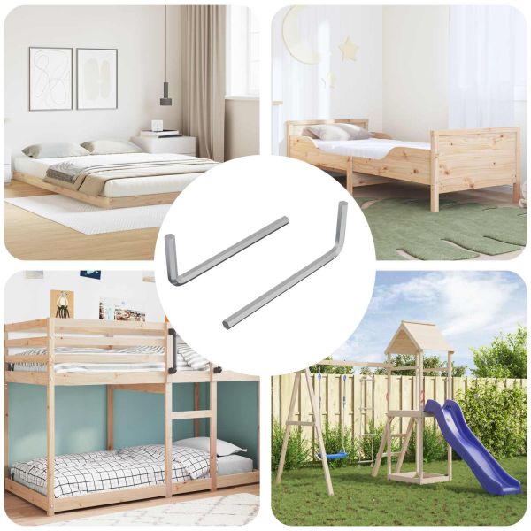 Хекс ключ 2 pcs Сребрист 20 x 52 мм Стомана