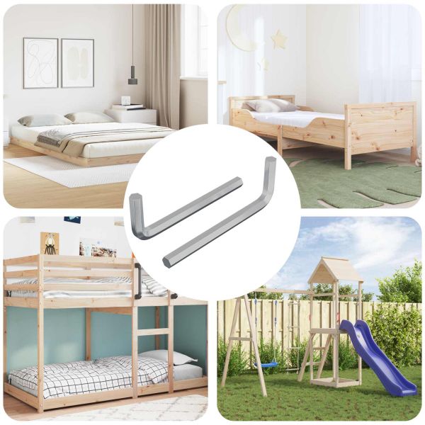 Хекс ключ 2 pcs Сребрист 32 x 86 мм Стомана