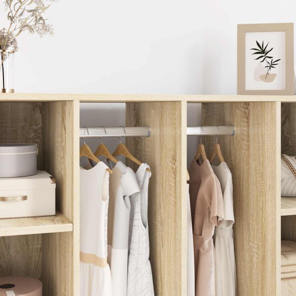 Тръба за дрешник 12 pcs Сребрист 264 x 15 x 29 мм