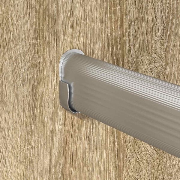 Тръба за дрешник 12 pcs Сребрист 264 x 15 x 29 мм