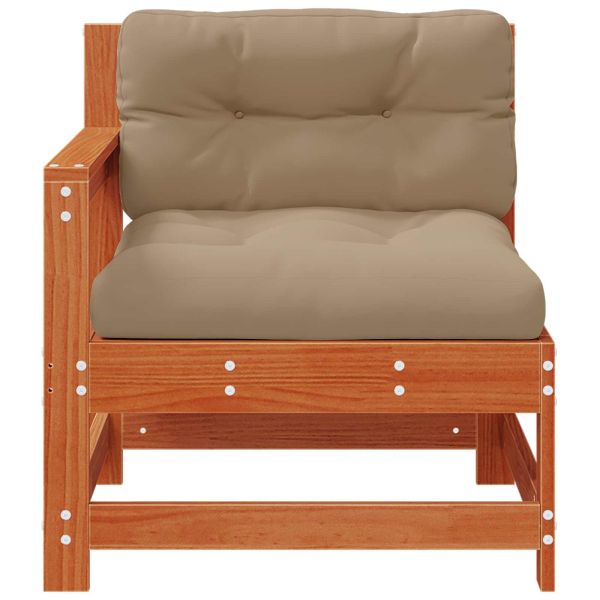 2 Брой Градинен ъглов диван Масивна борова дървесина