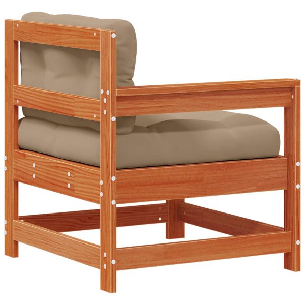 2 Брой Градинен ъглов диван Масивна борова дървесина