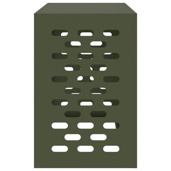 Покритие за климатик Маслиненозелен 90 x 40 x 60 см Стомана