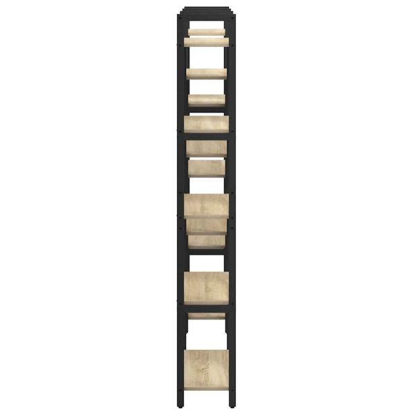 Рафт за книги Сонома дъб 156 x 25 x 167 см Инженерно дърво