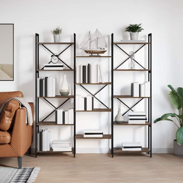 Рафт за книги Сонома дъб 156 x 25 x 167 см Инженерно дърво