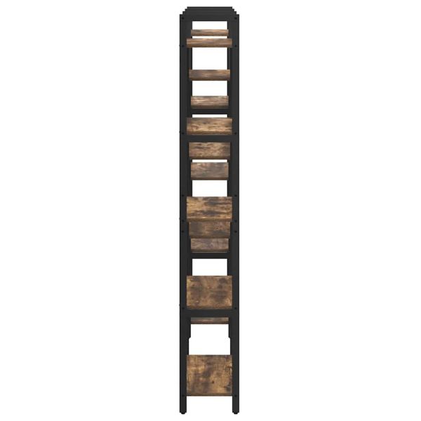 Рафт за книги Сонома дъб 156 x 25 x 167 см Инженерно дърво