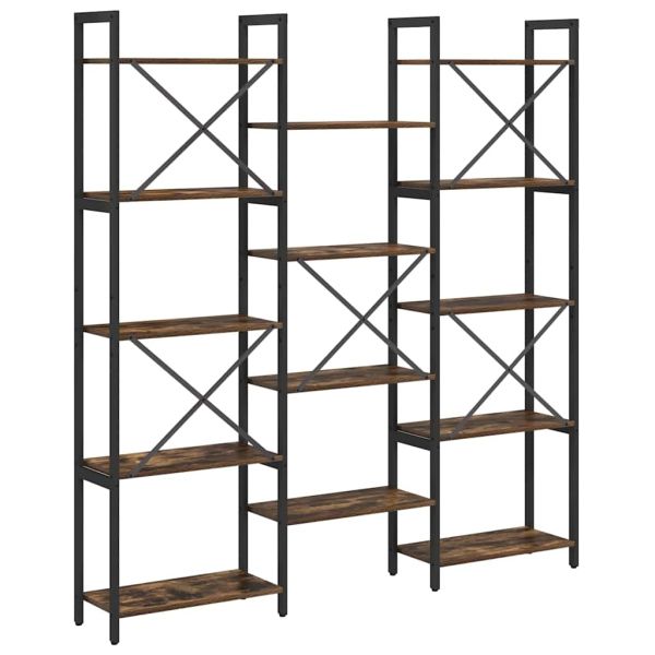 Рафт за книги Сонома дъб 156 x 25 x 167 см Инженерно дърво