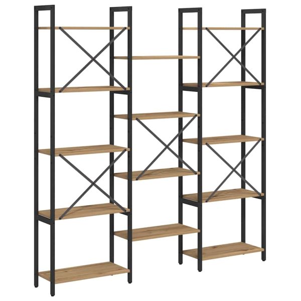 Рафт за книги Дъб 156 x 25 x 167 см Инженерно дърво
