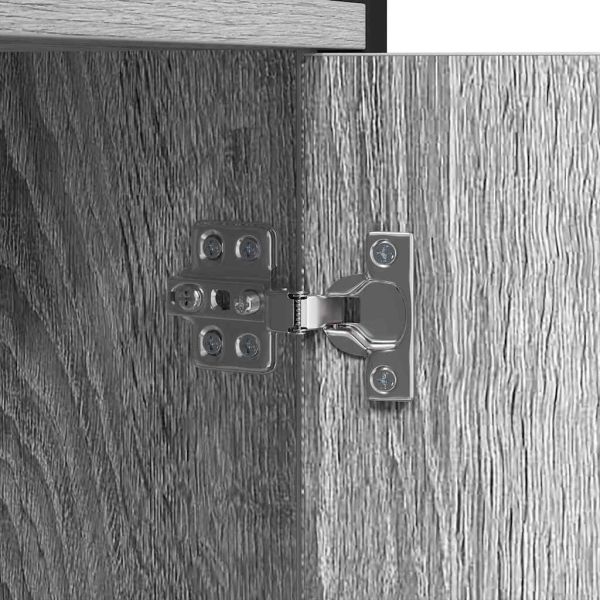 Рафт за книги Сив сонома 80 x 30 x 155,5 см Инженерно дърво