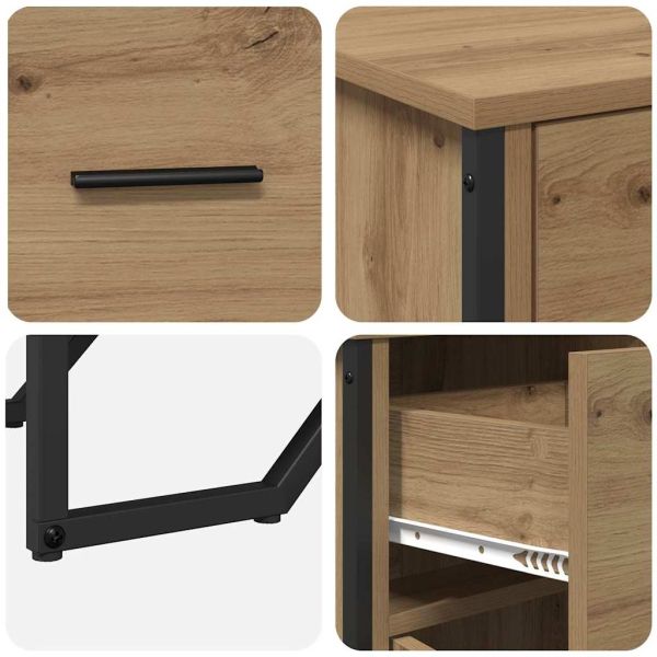 Служебен шкаф с чекмедже Дъб 97 x 32,5 x 74,5 см